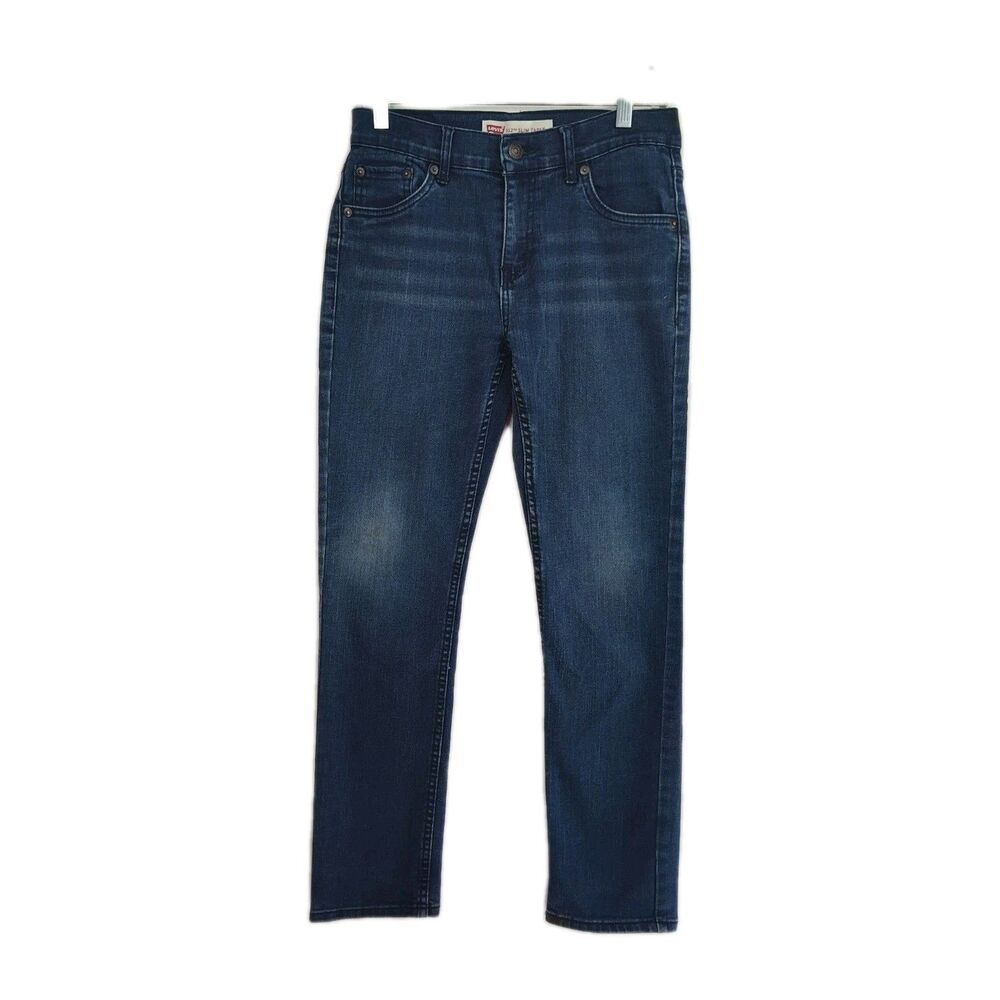Levi's‎ 512 Slim Taper, boys youth 14 Reg, 27 x 29, dark wash blue - Gently Used